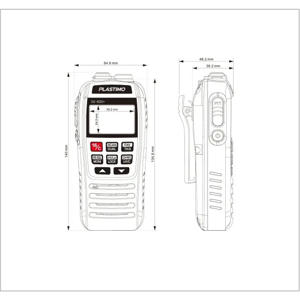VHF Plastimo SX-400+ 3 Accessoires VHF Plastimo SX-400+ 3