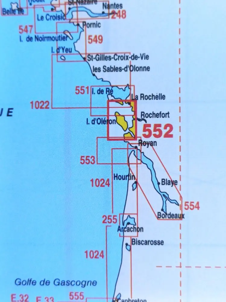 Carte Navicarte simple zone Atlantique 3 Accessoires Carte Navicarte simple zone Atlantique 3